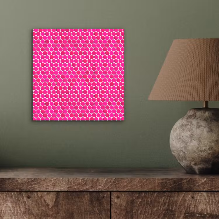 Penny - Mozaïek - Felroze aluminium wit klein 46 -sfeer2