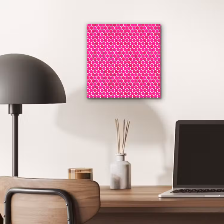Penny - Mozaïek - Felroze aluminium wit klein 46 -sfeer5