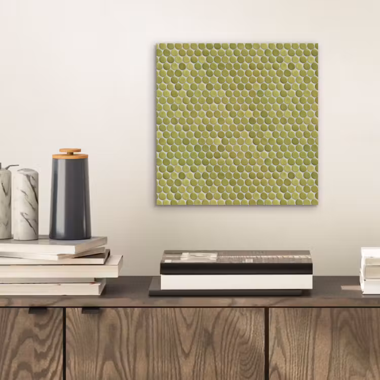 Penny - Mozaïek - Olijfgroen aluminium wit klein 46 -sfeer1