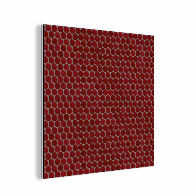 Penny - Mozaïek - Rond - Rood aluminium wit klein 46 -3d