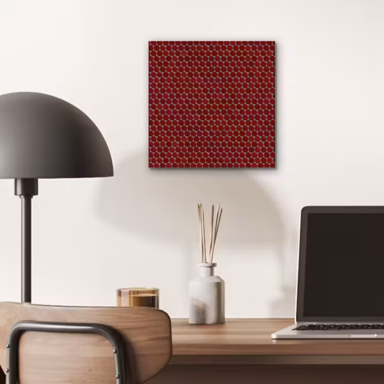 Penny - Mozaïek - Rond - Rood aluminium wit klein 46 -sfeer5