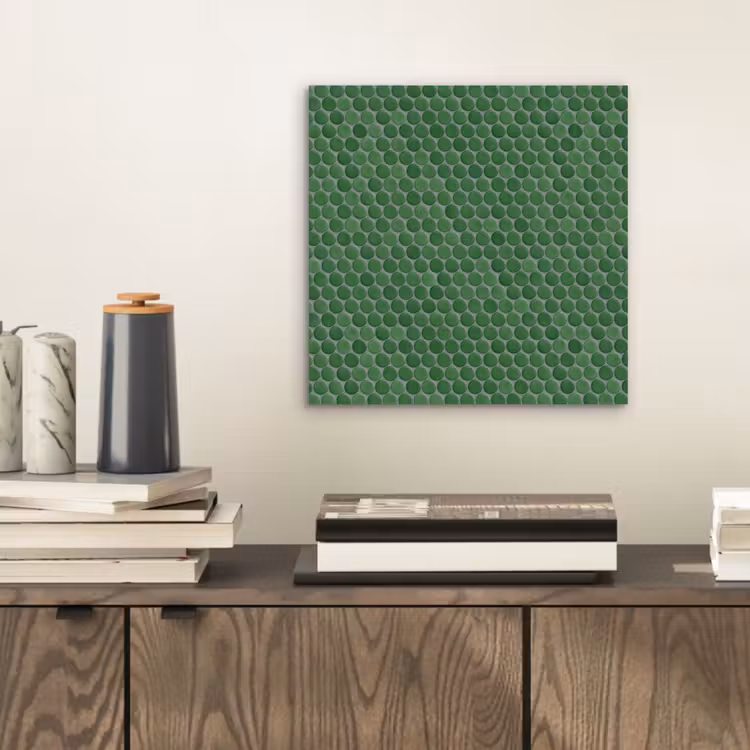 Penny - Mozaïek - Bosgroen - Green aluminium wit klein 46 -sfeer1