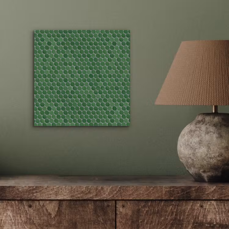 Penny - Mozaïek - Bosgroen - Green aluminium wit klein 46 -sfeer2