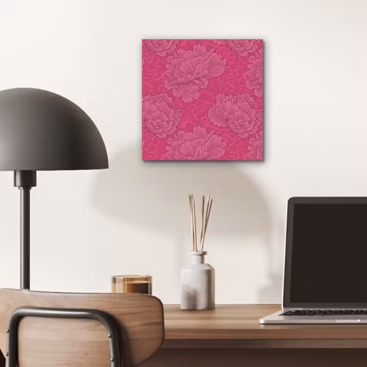 Pioenrozen - Energiek - Roze aluminium wit klein 46 -sfeer5