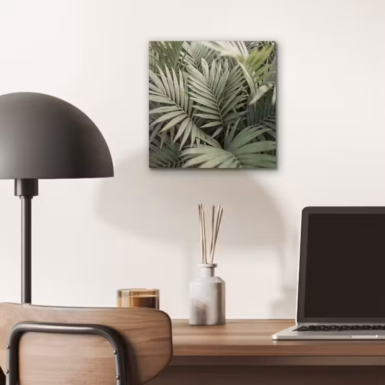 Plant - Palmbladeren - Natuur - Groen aluminium wit klein -sfeer5