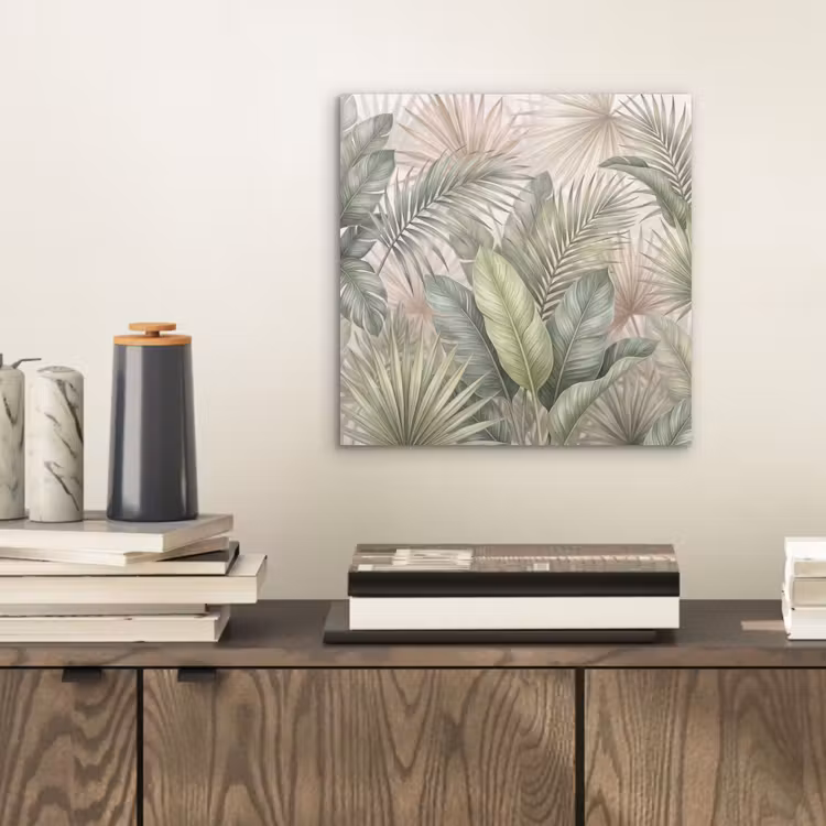 Planten - Tropisch - Bladeren - Groen - Natuur aluminium wit klein -sfeer1