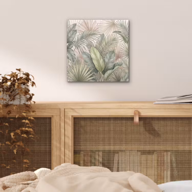 Planten - Tropisch - Bladeren - Groen - Natuur aluminium wit klein -sfeer3