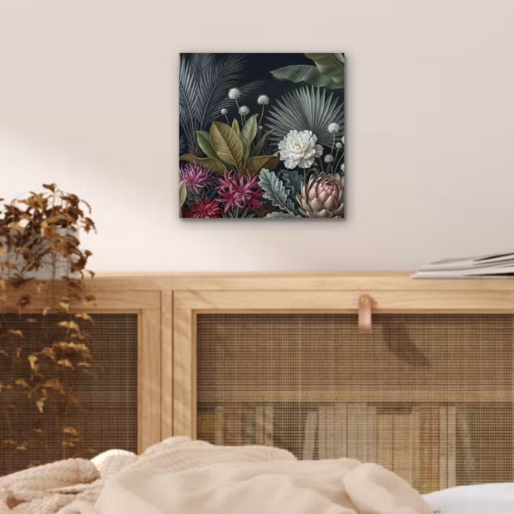 Planten - Tropisch - Botanisch - Donker - Groen aluminium wit klein -sfeer3