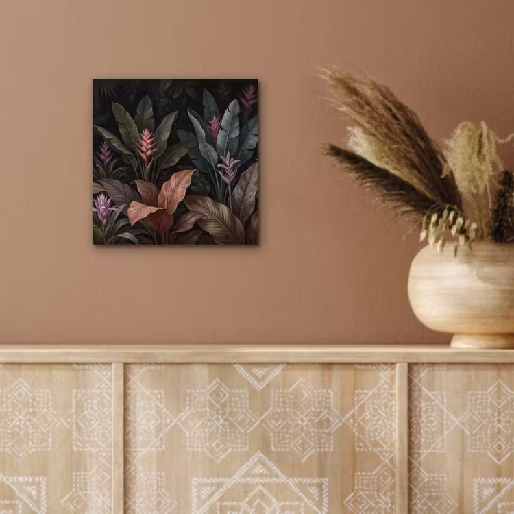 Planten - Tropisch - Jungle - Donker - Natuur aluminium wit klein -sfeer4