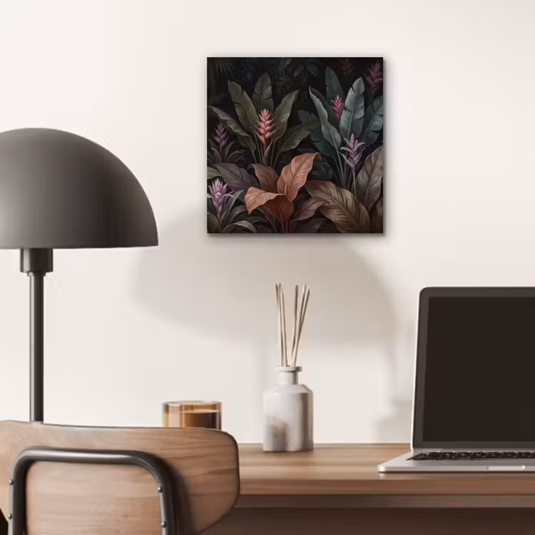Planten - Tropisch - Jungle - Donker - Natuur aluminium wit klein -sfeer5