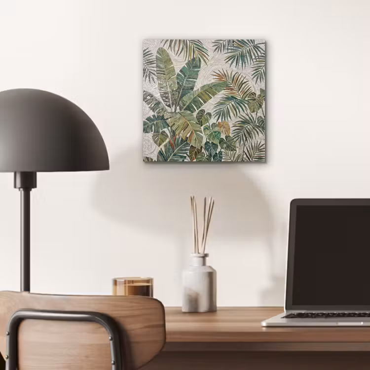 Planten - Tropisch - Mozaïek - Natuur - Groen aluminium wit klein -sfeer5