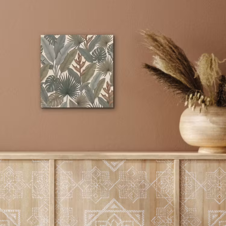 Planten - Tropisch - Natuur - Illustratie - Groen aluminium wit klein -sfeer4