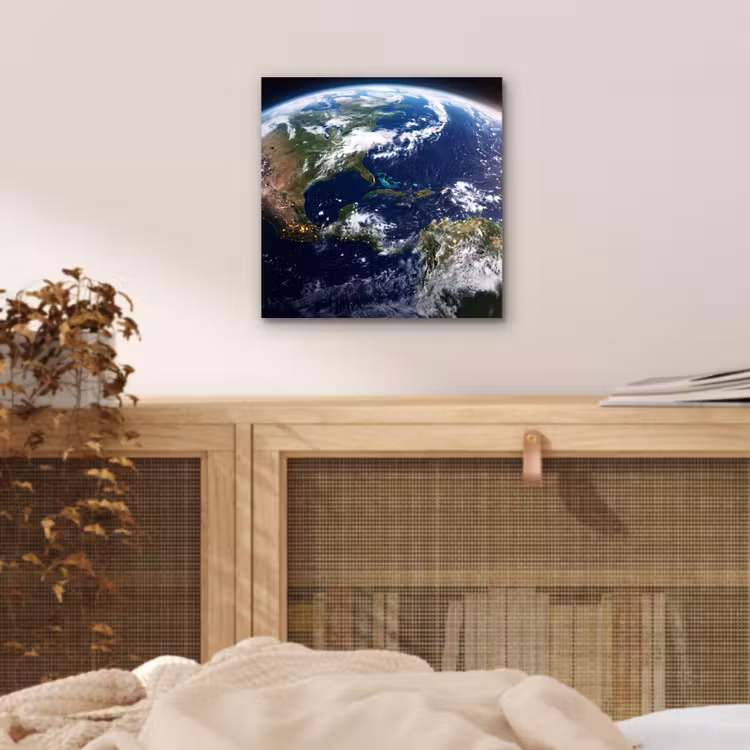 Alu-Dibond-Bild - Planet – Weltraum – Kosmos - Planeet - Ruimte - Kosmos aluminium wit klein