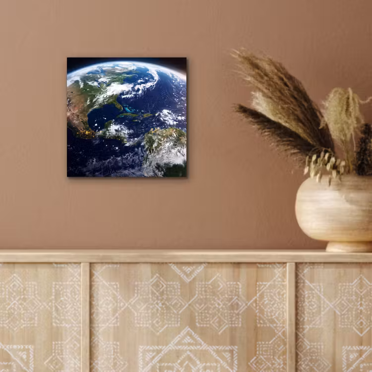 Alu-Dibond-Bild - Planet – Weltraum – Kosmos - Planeet - Ruimte - Kosmos aluminium wit klein