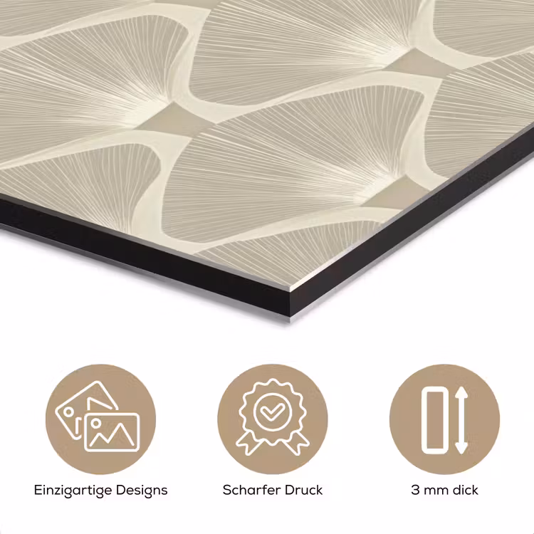 Paneel - Ginkgo - Zand aluminium wit klein 46 -closeup_DE