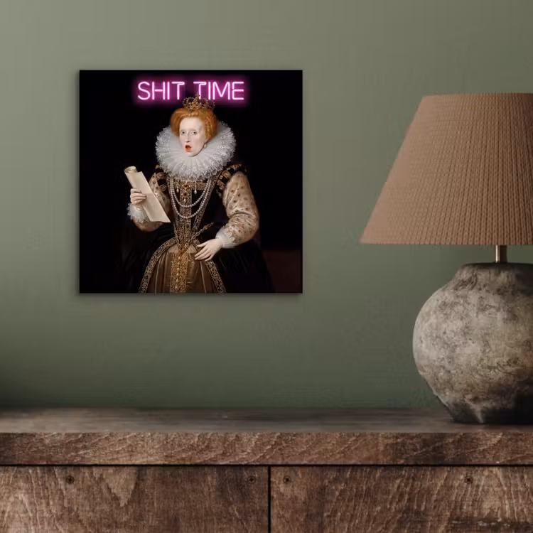 Portret - Humor - Neon aluminium wit klein -sfeer2