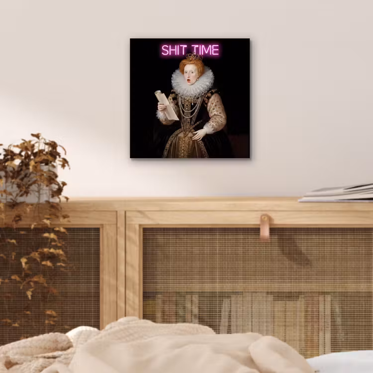 Portret - Humor - Neon aluminium wit klein -sfeer3