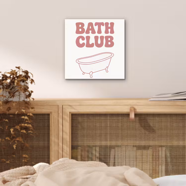Retro - Bad - Roze aluminium wit klein -sfeer3