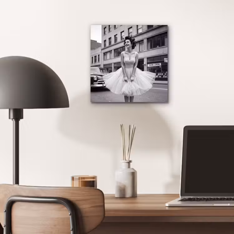 Retro - Vrouw - Zwart - Wit aluminium wit klein -sfeer5