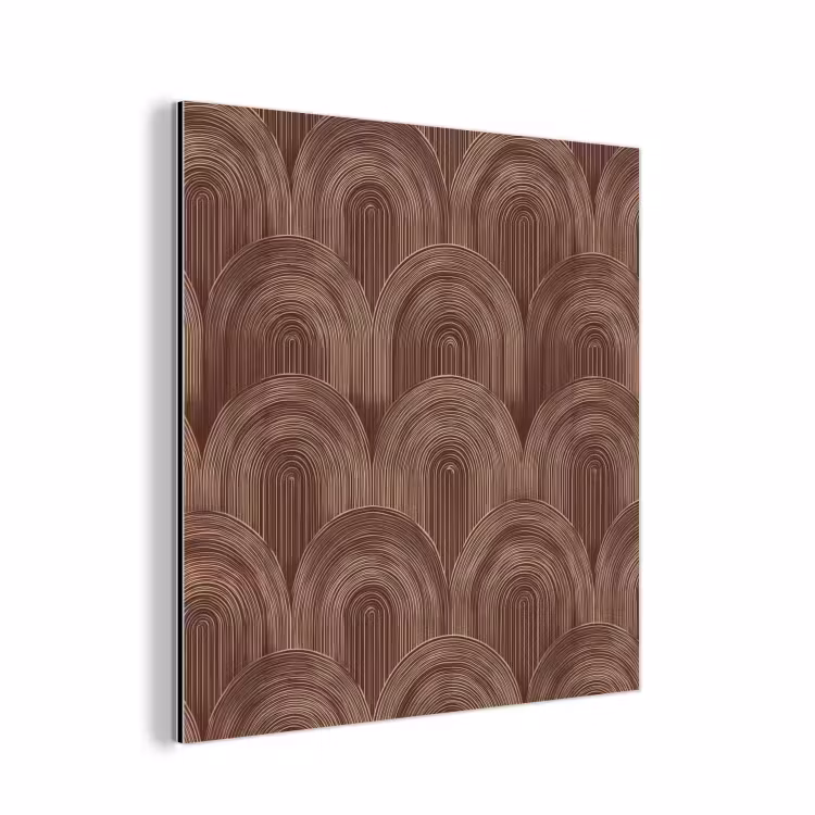 Ritmisch - Effect - Bruin aluminium wit klein 46 -3d