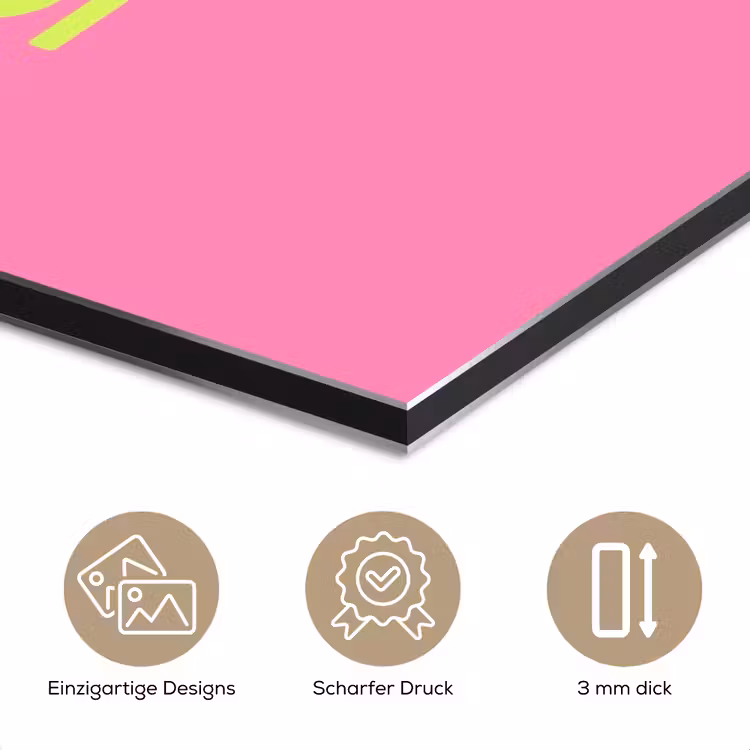 Roze - Groene Bonjour - art-deco aluminium wit klein -closeup_DE