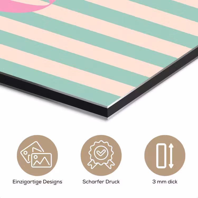 Roze - Groen - Strepen - Okay aluminium wit klein -closeup_DE