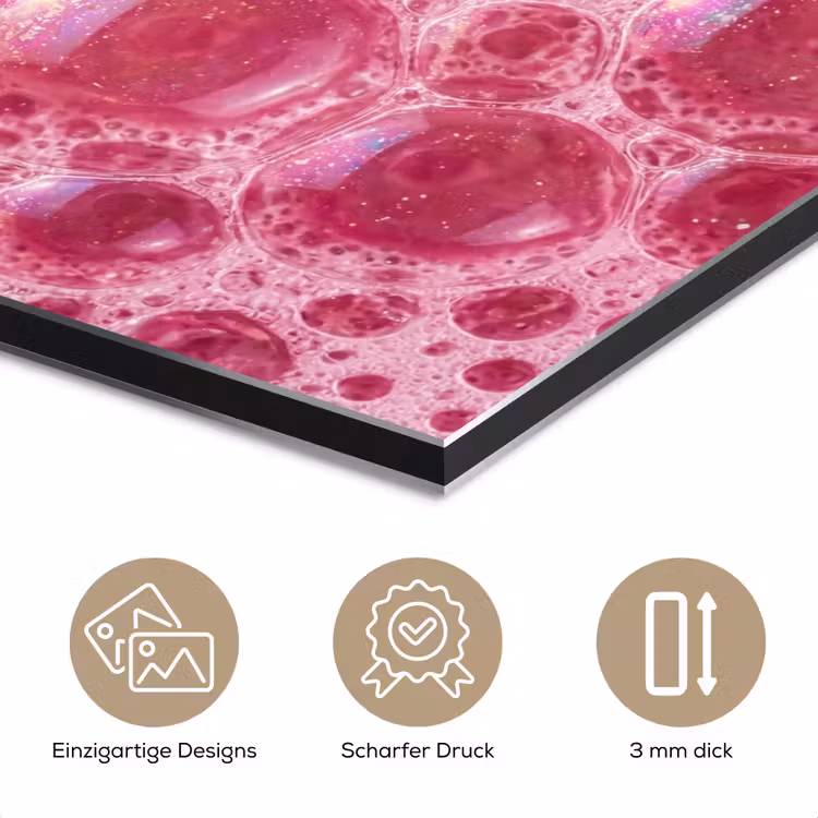 Roze - Schuim - Bubbels aluminium wit klein -closeup_DE