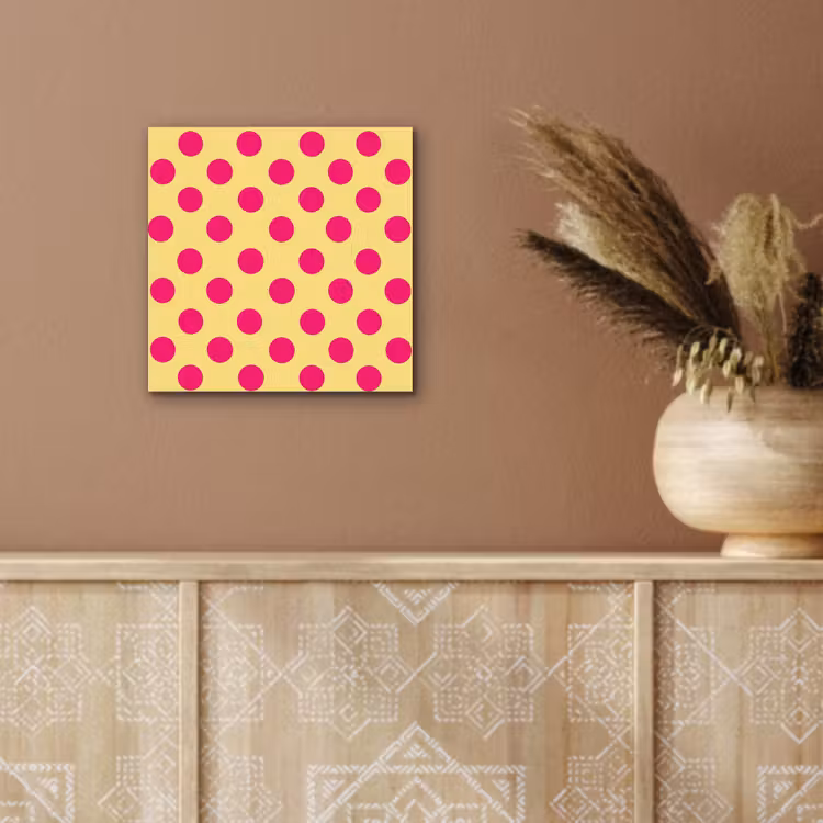 Roze - Stippen - Geel aluminium wit klein 46 -sfeer4