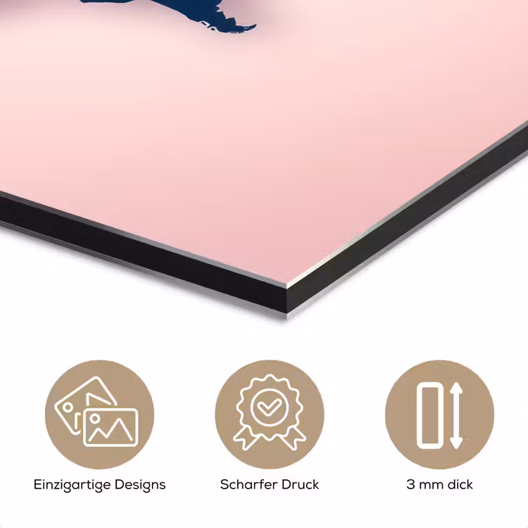 Roze - Quote - Wereldkaart - Travel aluminium wit klein -closeup_DE