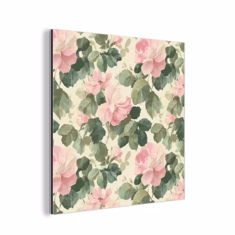Rozen - Botanisch - Roze aluminium wit klein 46 -3d