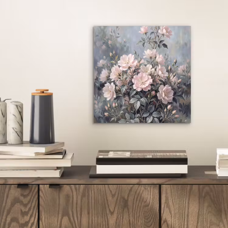 Rozen - Illustratie - Roze aluminium wit klein -sfeer1