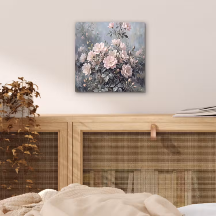 Rozen - Illustratie - Roze aluminium wit klein -sfeer3