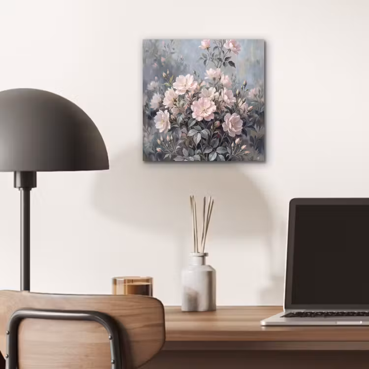 Rozen - Illustratie - Roze aluminium wit klein -sfeer5