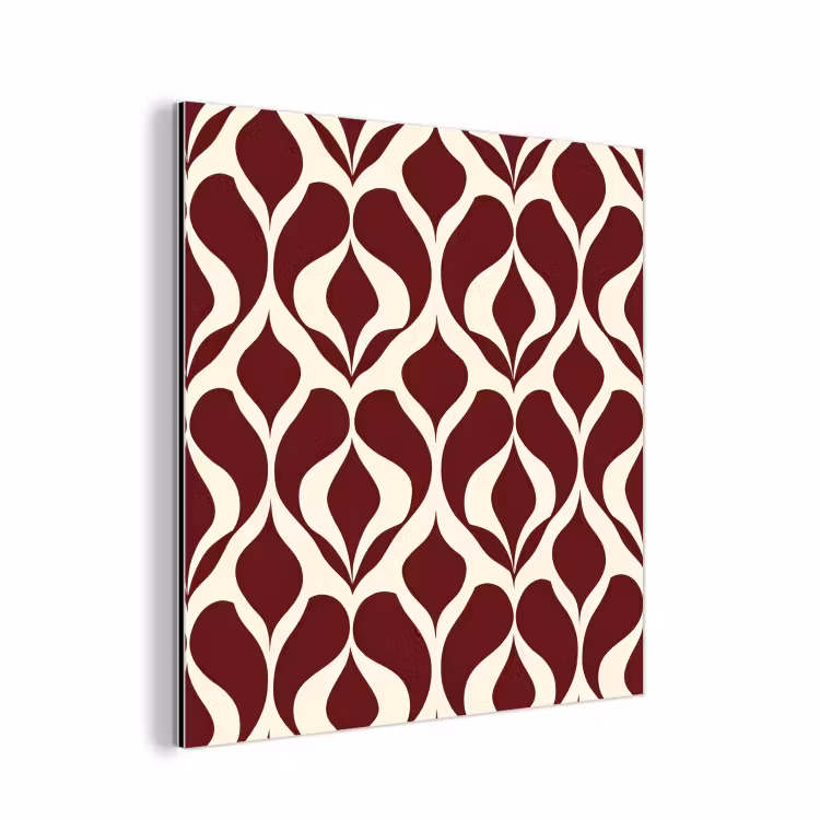 Rood - Druppelpatroon - Grafisch aluminium wit klein 46 -3d