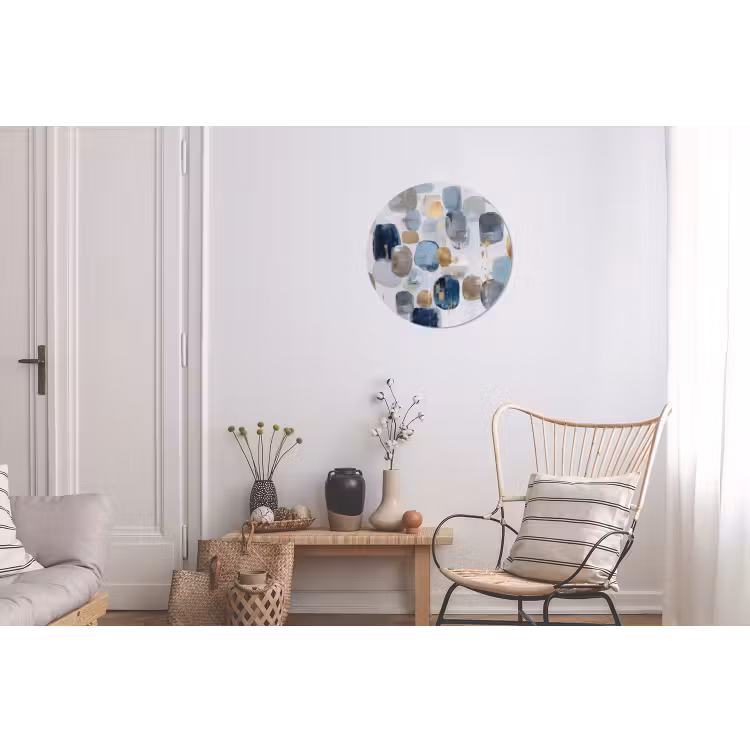 Abstract - Goud - Vormen Wandcirkel aluminium klein -woonkamer