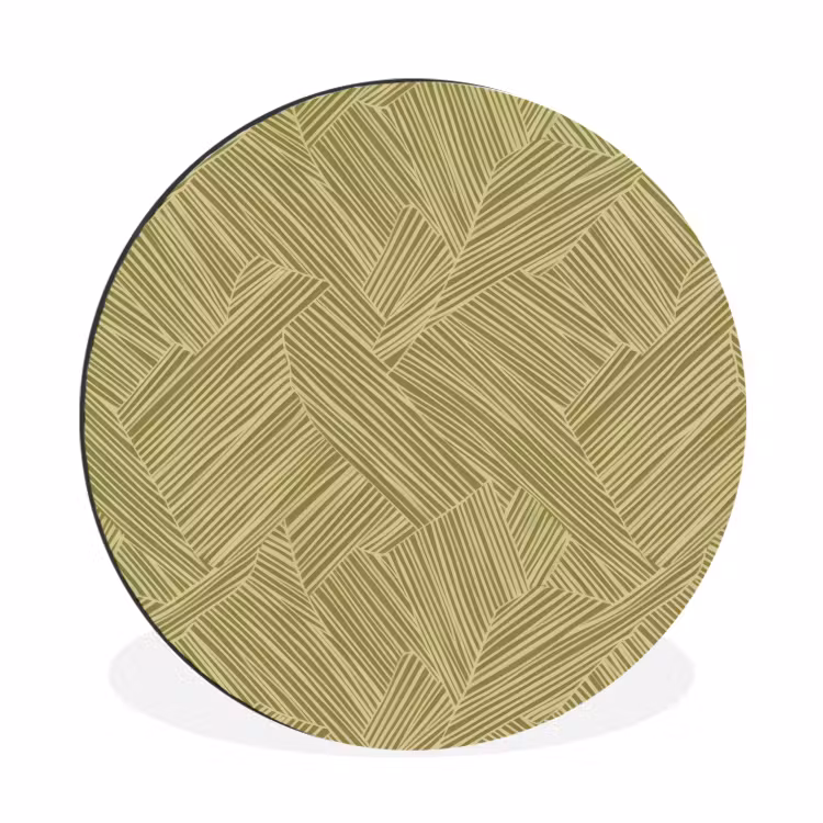 Abstract - Modern - Groen Wandcirkel aluminium klein 190 -3d