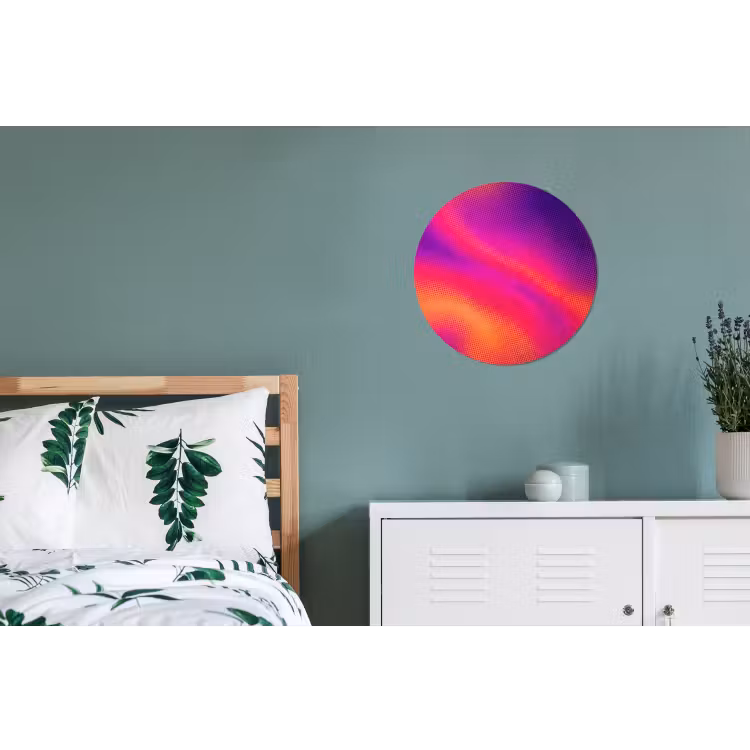 Abstract - Patroon - Kleurverloop Wandcirkel aluminium klein -slaapkamer