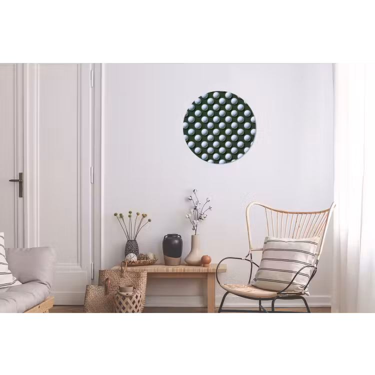 Ballen - Golf - Groen Wandcirkel aluminium klein 190 -woonkamer