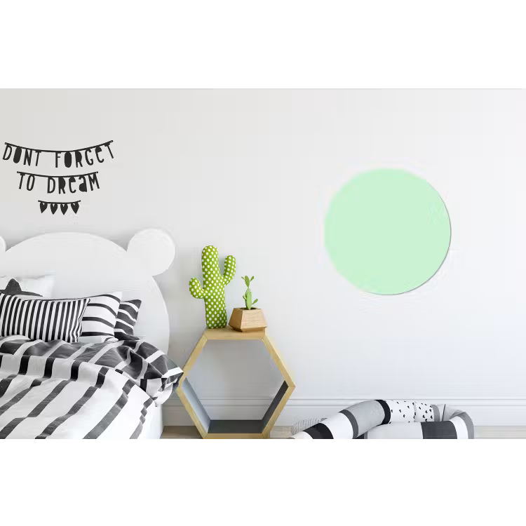 Pale - Mint - Groen Wandcirkel aluminium klein 190 -kinderkamer