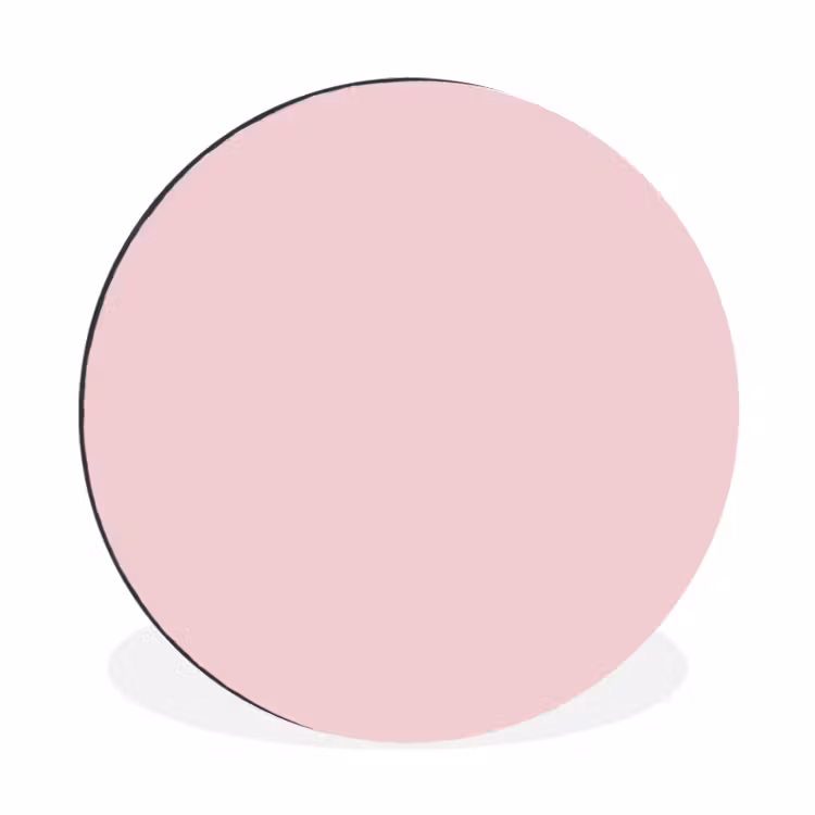 Blush - Pink - Roze Wandcirkel aluminium klein 190 -3d