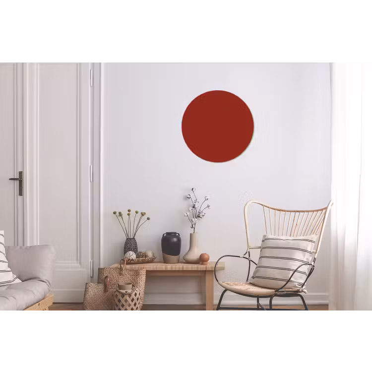 Burnt - Copper - Rood Wandcirkel aluminium klein 190 -woonkamer