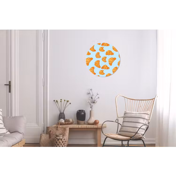 Croissant - Speels - Blauw Wandcirkel aluminium klein 190 -woonkamer