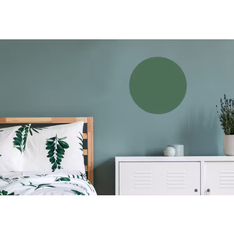 Deep - Sagewood - Groen Wandcirkel aluminium klein 190 -slaapkamer