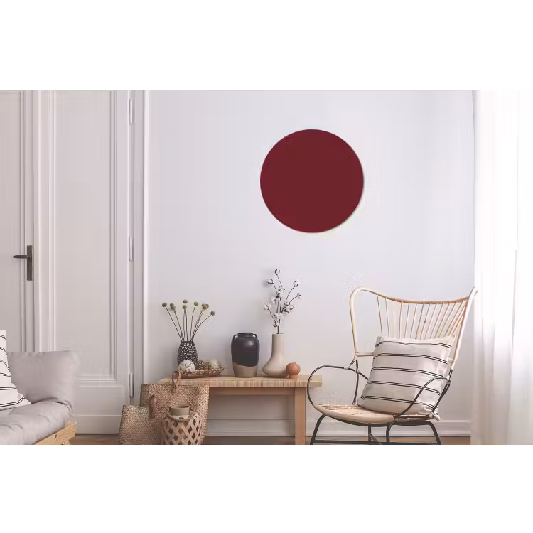 Dark - Garnet - Rood Wandcirkel aluminium klein 190 -woonkamer