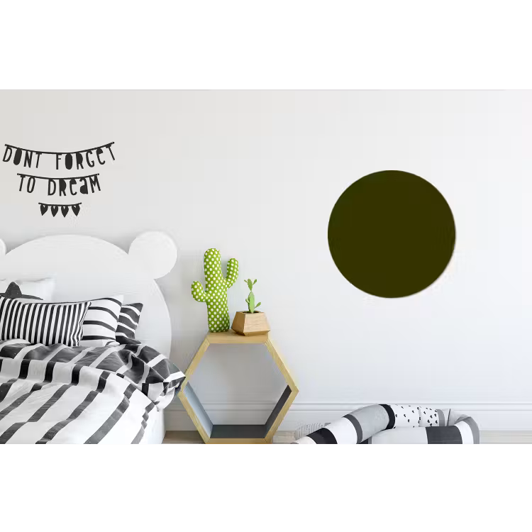 Dark  - Olive - Groen Wandcirkel aluminium klein 190 -kinderkamer