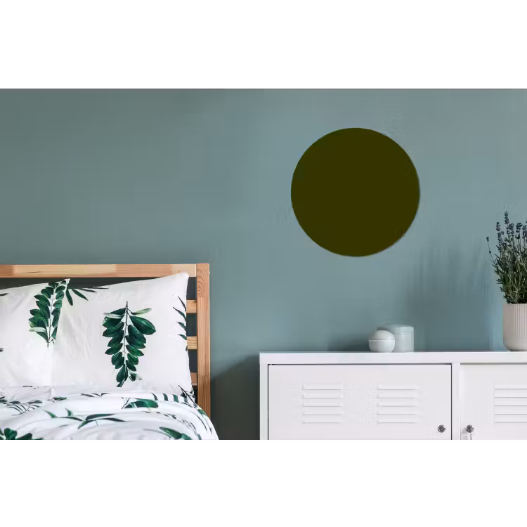 Dark  - Olive - Groen Wandcirkel aluminium klein 190 -slaapkamer