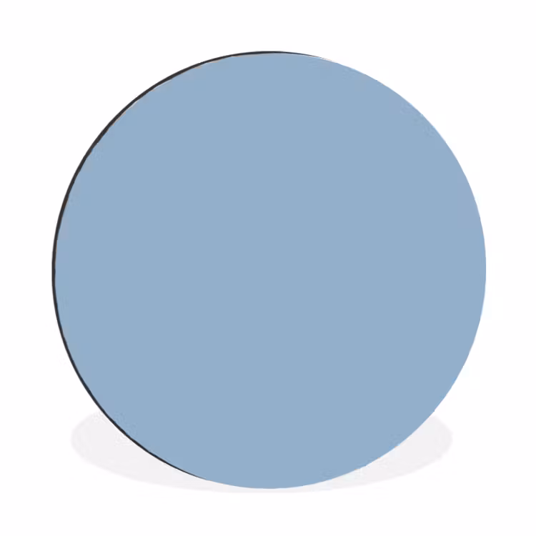 Dusty - Denim - Blauw Wandcirkel aluminium klein 190 -3d