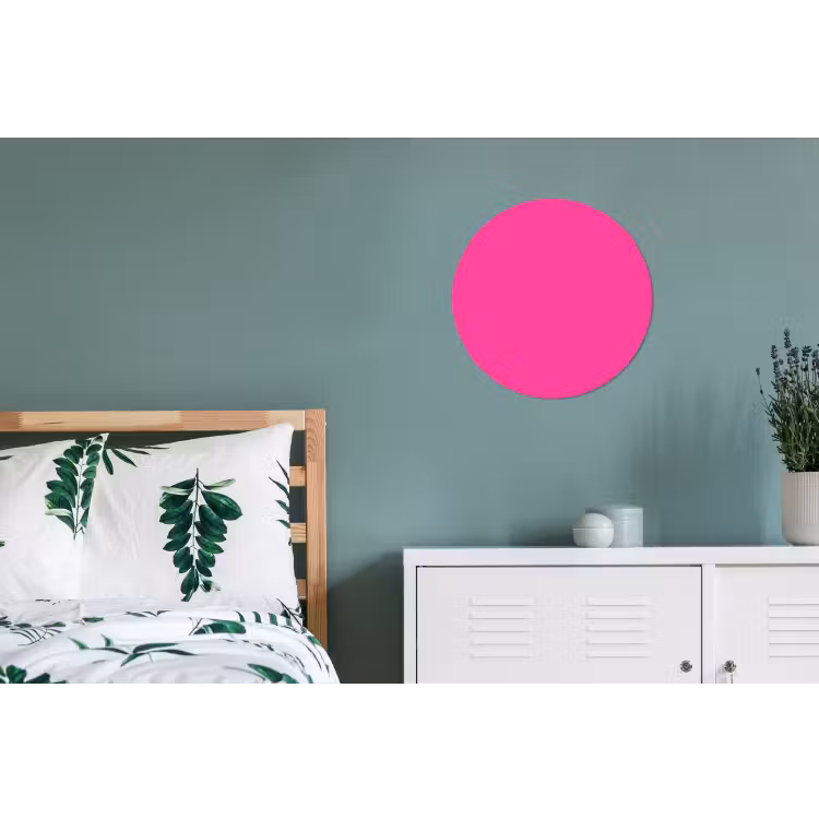 Electric - Magenta - Roze Wandcirkel aluminium klein 190 -slaapkamer