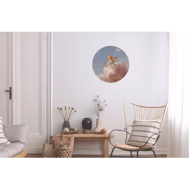 Engel - Pijl en boog - Mythologie - Klassiek Wandcirkel aluminium klein -woonkamer