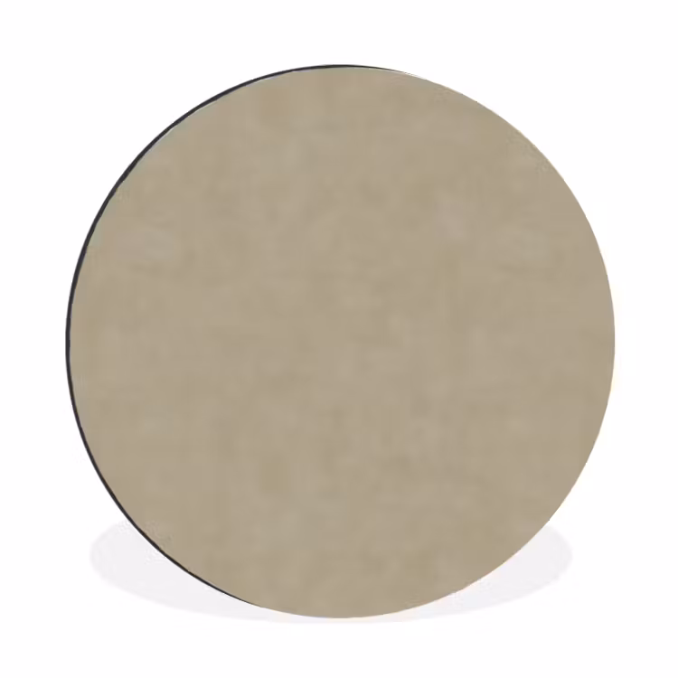 Taupekleur - Gewolkt textuur - Natuurlijk Wandcirkel aluminium klein 190 -3d